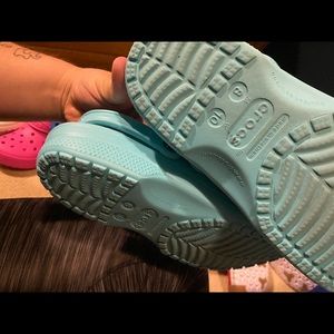 Light blue crocs